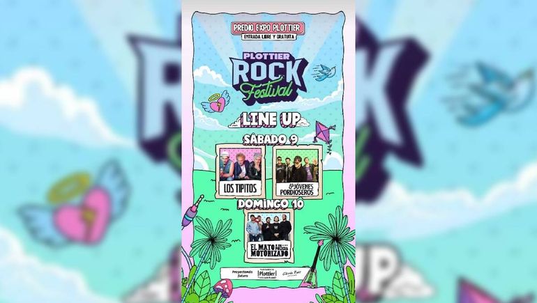 La grilla del Plottier Rock Festival. La grilla del Plottier Rock Festival.