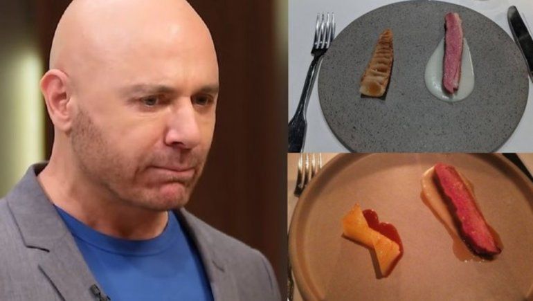 Un robo a mano armada: indignación por los platos del restaurante de Martitegui