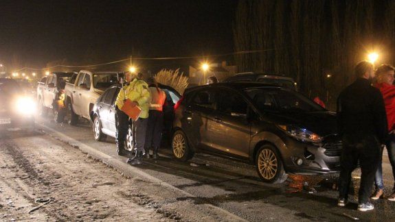 Una mujer resultó herida tras un choque en cadena en la Ruta 7