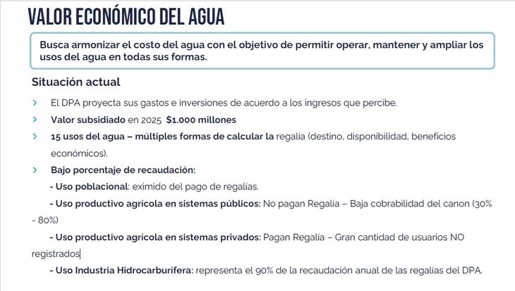 Valor Económico del Agua (VEA): La clave para que usuarios comerciales paguen por el recurso. Valor Económico del Agua (VEA): La clave para que usuarios comerciales paguen por el recurso.