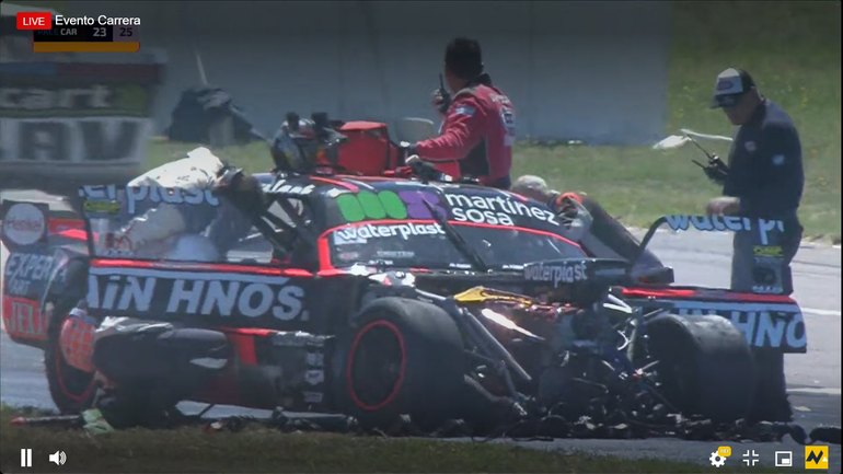 TC: Mirá la terrible piña de Canapino y Benvenuti segundo