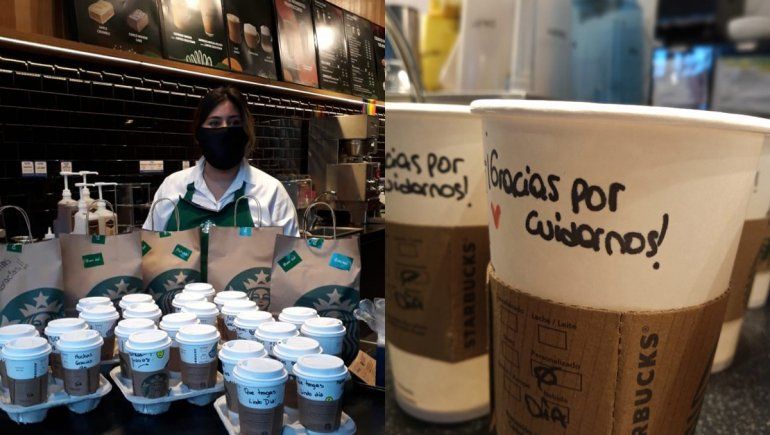 Cadena de cafetería le llevó el desayuno a médicos del Castro Rendón