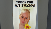 La familia y vecinos de Alison Calfunao realizan una marcha para pedir justicia.