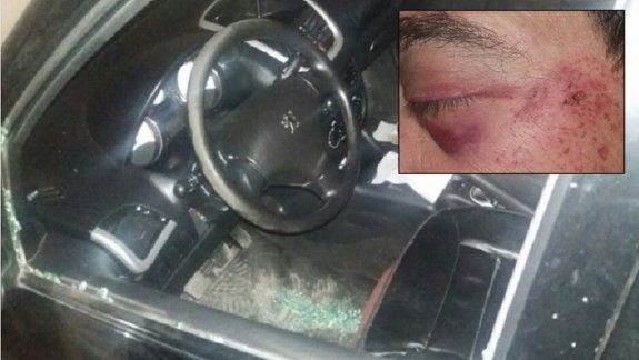 Apedrearon a un conductor cuando circulaba por Ruta 7