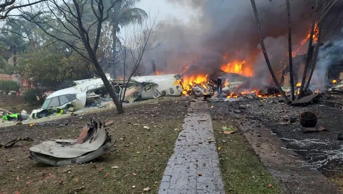 Murieron 61 personas en el accidente aéreo de Brasil