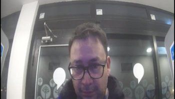 En la captura del cajero automótico, está uno de los imputados (Pablo Sanz). 