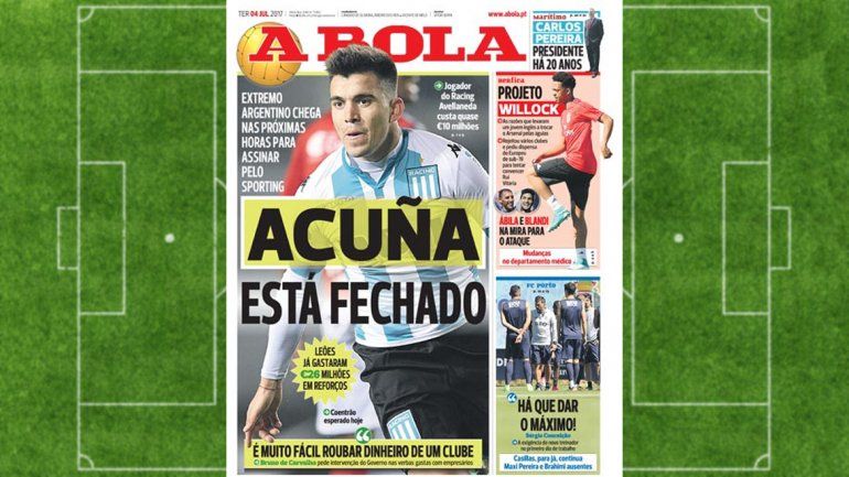 En Portugal dan por hecho el pase del Huevo Acuña al Sporting