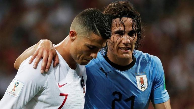 Cristiano Ronaldo y Cavani Cristiano Ronaldo y Cavani