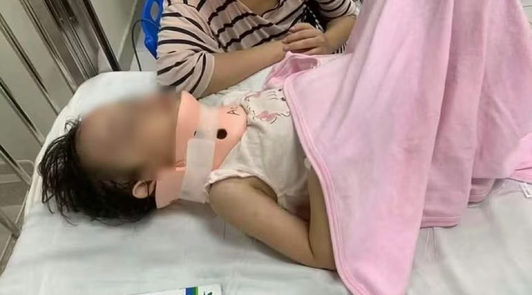 La nena permanecía internada en el Departamento de Neurocirugía bajo estricta observación a causa de las lesiones. La nena permanecía internada en el Departamento de Neurocirugía bajo estricta observación a causa de las lesiones.