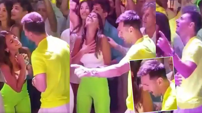 El video inédito de Messi y Antonela bailando y cantando al ritmo de Los  Palmeras