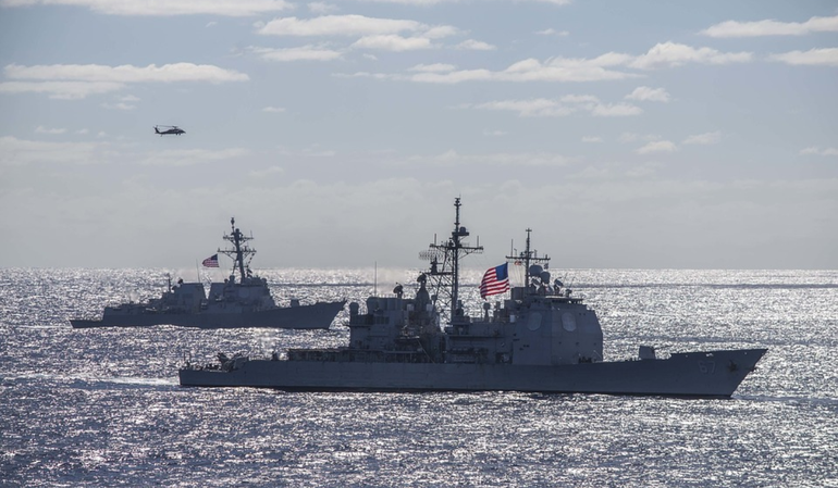 Alerta en China por buques de guerra yanquis que navegan en Taiwán