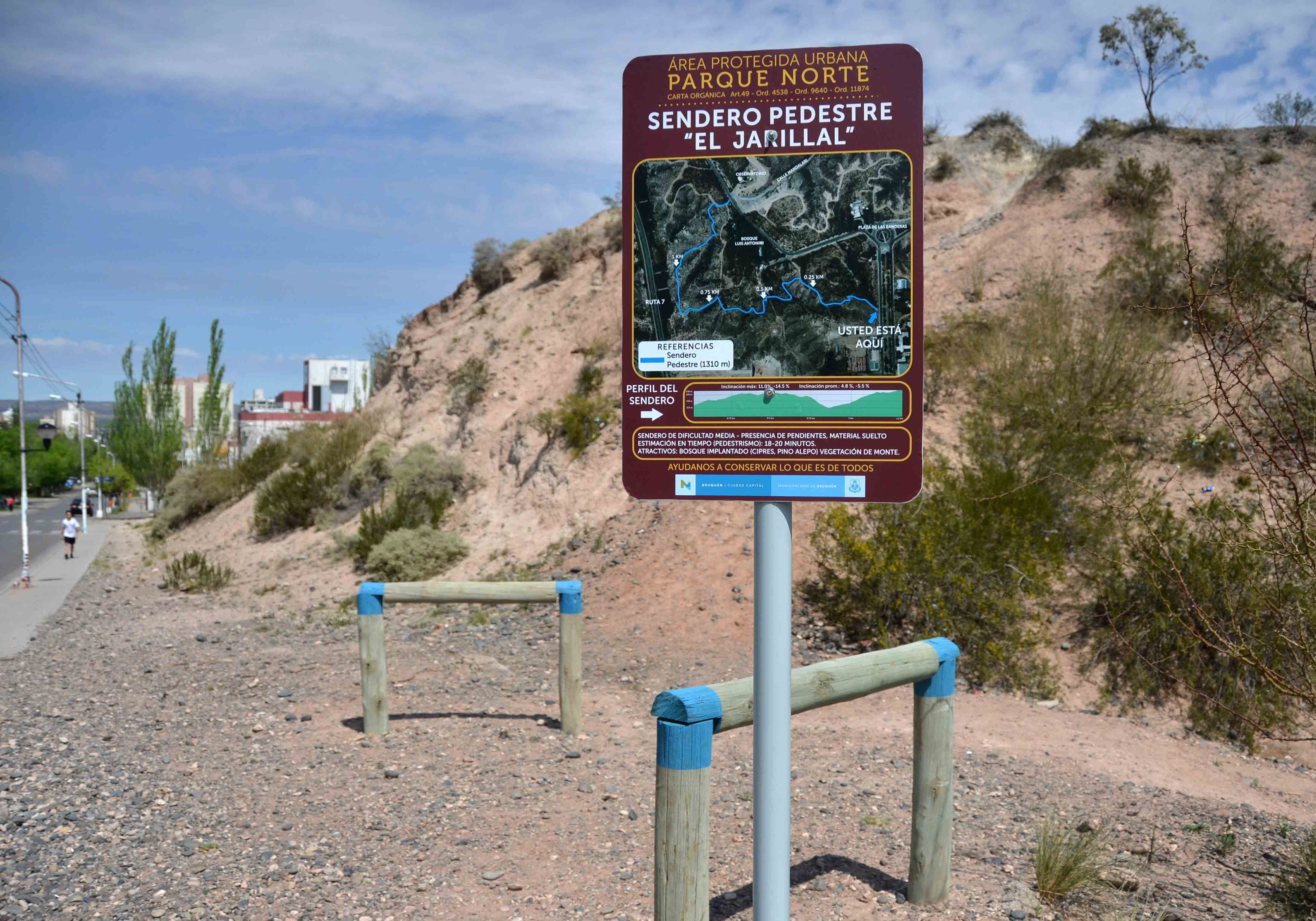 Parque Norte tiene nuevo sendero aeróbico