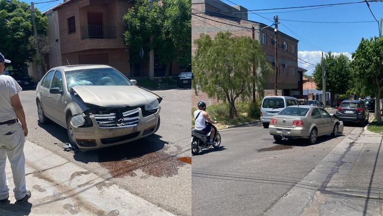 Fuerte choque en una esquina de Santa Genoveva: ¿exceso de velocidad?