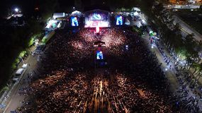 Roca, habitual sede de la Fiesta de la Manzana, este finde festejará por un nuevo aniversario de la ciudad. Foto archivo.