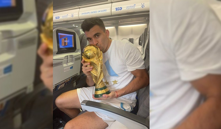 El Huevo Acuña ya partió a Sevilla y prometió volver al pago