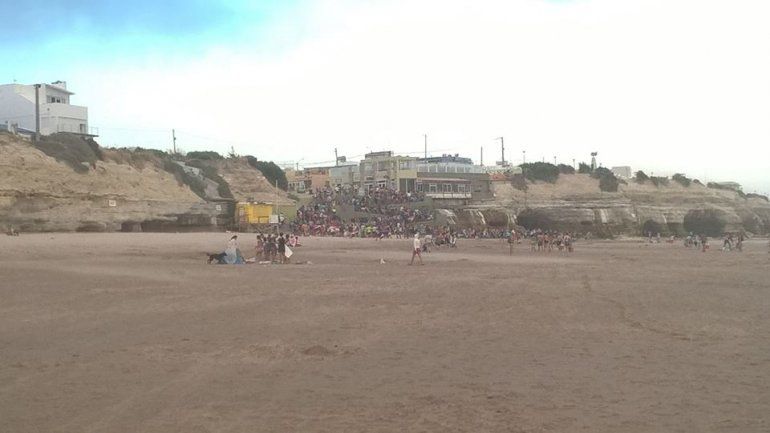 Inesperada tormenta cambió los planes en Las Grutas