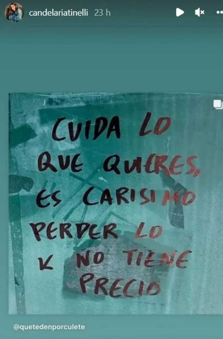 En los últimos días Lelé borró todas las fotos que tenía junto a su ex novio en Instagram y comenzó a subir historias de este estilo.