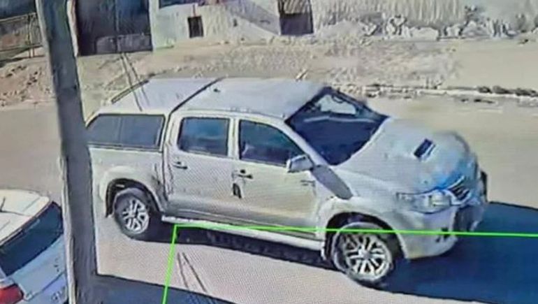 La camioneta de Pedro Kreder y Juana Morales