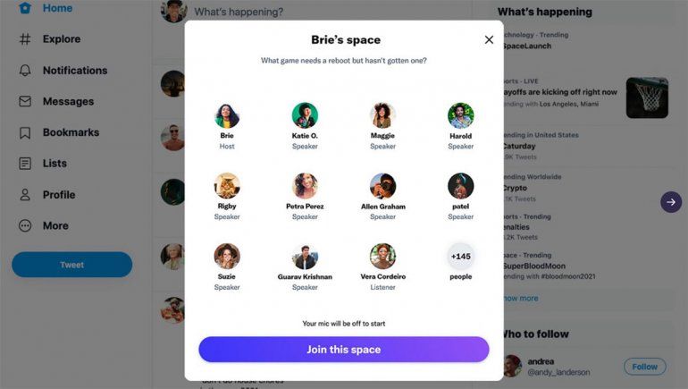 Las charlas en directo de Twitter Spaces llegan al escritorio con transcripciones