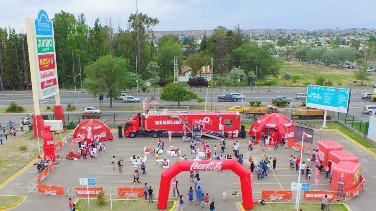 El circuito fue armado en el hipermercado Jumbo de la ciudad de Neuquén.