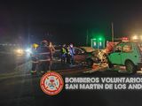 Violento choque frontal en una curva peligrosa de la Ruta 62: tres personas fueron hospitalizadas