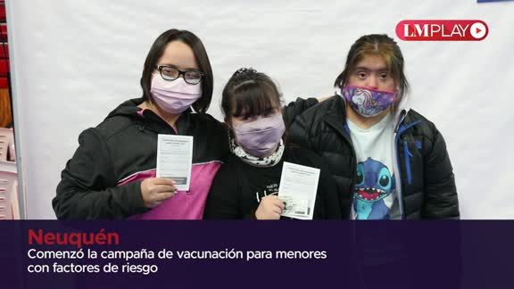 Comenzó la vacunación para menores con factores de riesgo