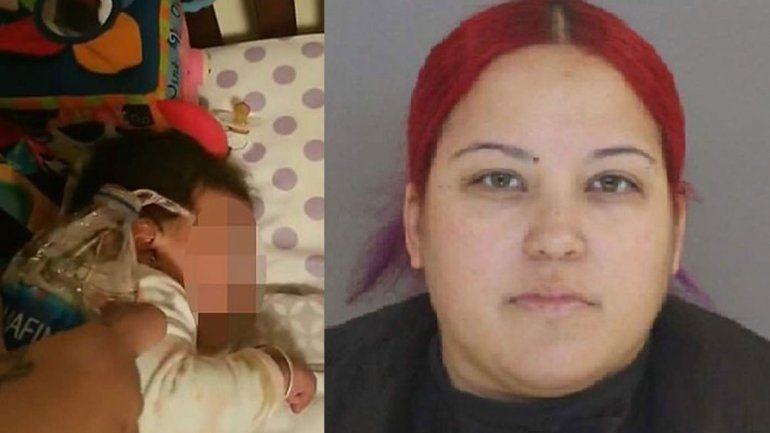 Le tiró agua a su beba porque no la dejaba dormir