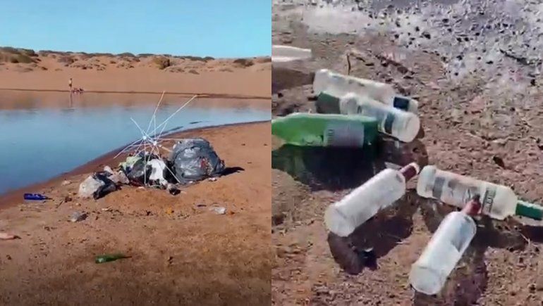 Fueron a pasar la tarde a Los Barreales y se encontraron con un basural