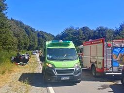 El siniestro se registró pasadas las 16 horas de este lunes. Foto: Gentileza. El siniestro se registró pasadas las 16 horas de este lunes. Foto: Gentileza.