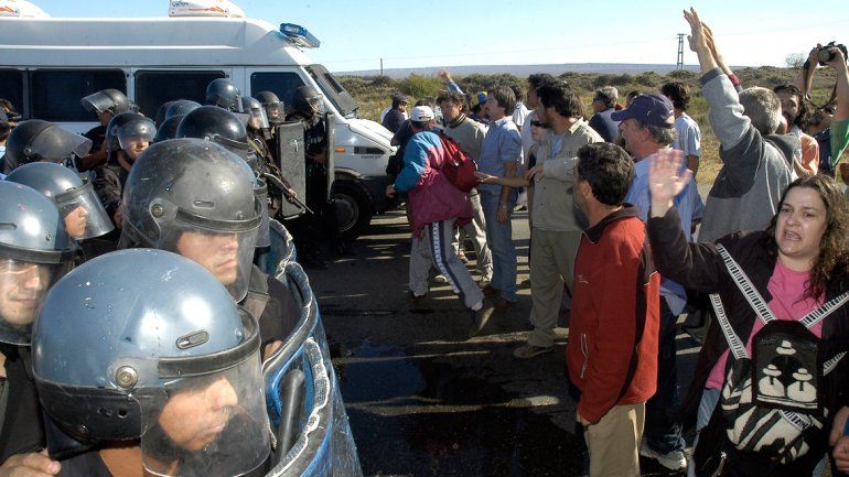Una imagen de lo que ocurrió en Arroyito