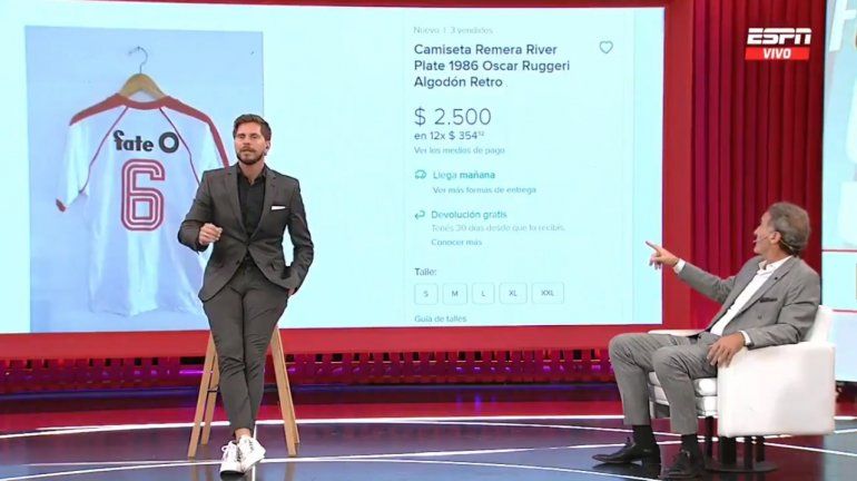 La calentura de Ruggeri al ver que vendían su camiseta: Tengo que agarrar al tipo