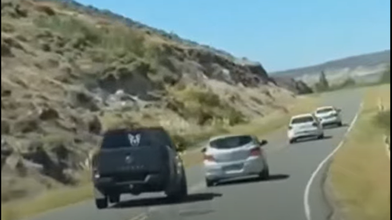 El conductor imprudente fue detenido en un control en Piedra del Águila, pero continuó viaje sin inconvenientes.&nbsp;