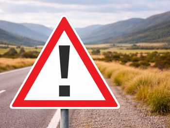 La señal de tránsito con un signo de admiración en un triángulo: qué significa. Foto: IA La señal de tránsito con un signo de admiración en un triángulo: qué significa. Foto: IA