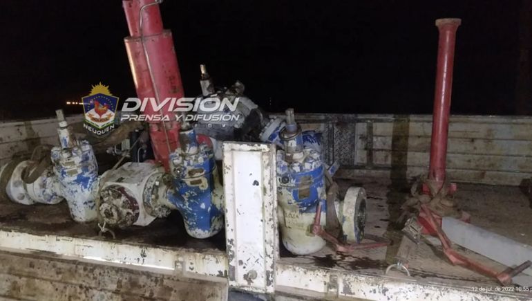 Recuperaron válvulas robadas valuadas en 11,6 millones de pesos