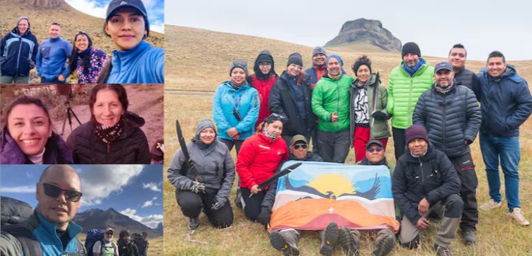 Especialistas de la fundación Huellas Patagónicas y habitantes de 28 de Noviembre, que el 18 de abril participaron voluntariamente del censo del cóndor andino en Santa Cruz. Especialistas de la fundación Huellas Patagónicas y habitantes de 28 de Noviembre, que el 18 de abril participaron voluntariamente del censo del cóndor andino en Santa Cruz. 