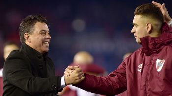 Rafael Santos Borré contó cómo es su relación con Marcelo Gallardo. Rafael Santos Borré contó cómo es su relación con Marcelo Gallardo.