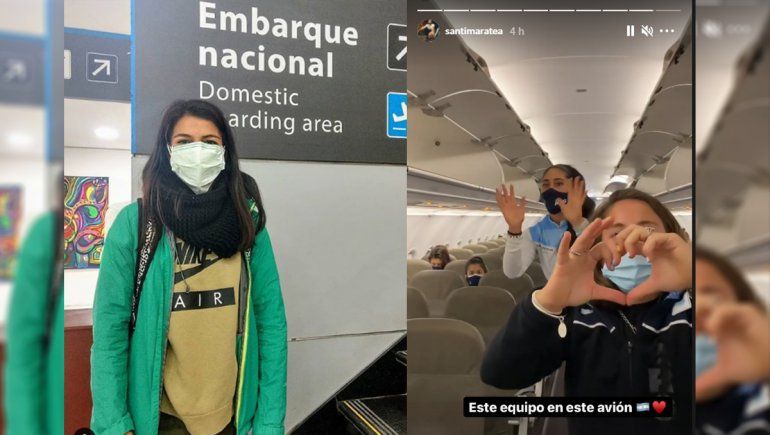 La atleta cipoleña ya despegó al Sudamericano en el avión que alquiló Santi Maratea