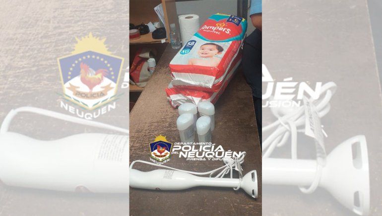 Engancharon a dos mecheras robando pañales del mayorista