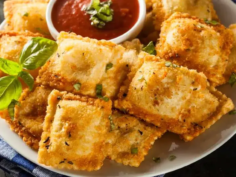 Ravioles crujientes y sabrosos Ravioles crujientes y sabrosos