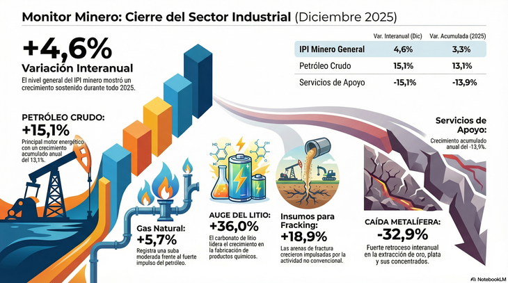Producción minera: ¿Puede el litio salvar el balance minero nacional?