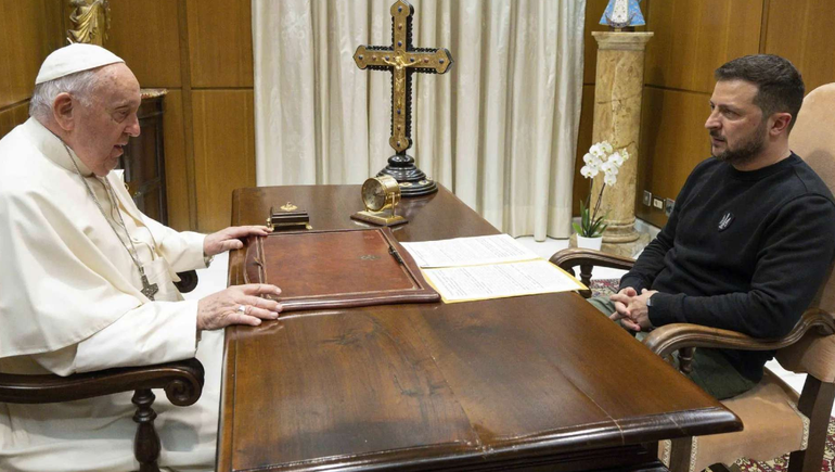 Zelenski se reunió con el papa Francisco