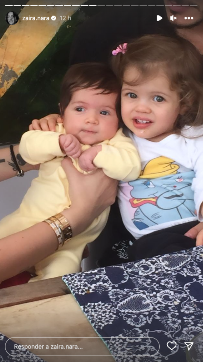 Malaika con su prima Francesca Icardi, la hija de Wanda Nara.