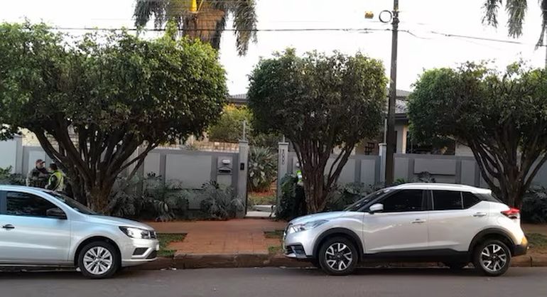 La vivienda de Eulalio Gomes donde enfrentó a la policía. La vivienda de Eulalio Gomes donde enfrentó a la policía.