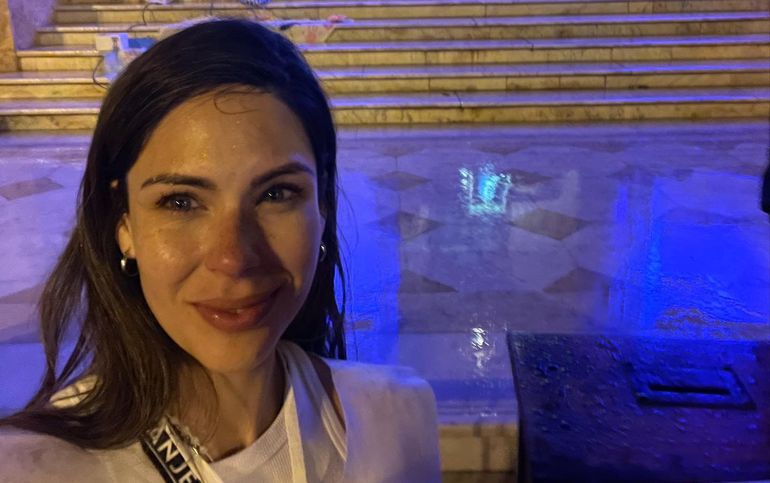 Barby Franco lloró en el programa La noche del domingo.