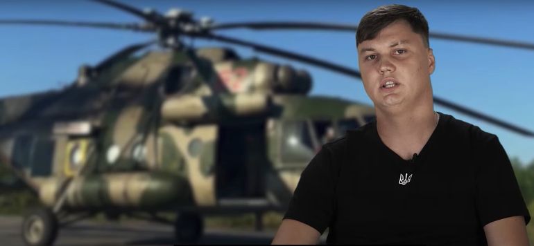 Maxim Kuzminov y su helicóptero, en un video de las Fuerzas ucranianas. Maxim Kuzminov y su helicóptero, en un video de las Fuerzas ucranianas.