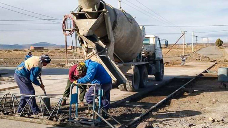 Las Lajas triplicó sus cuadras con calles pavimentadas