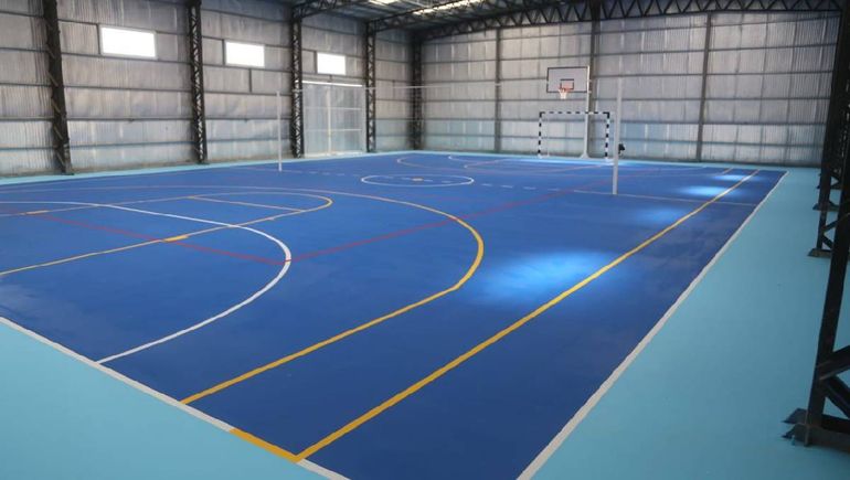 El Salón de Usos Múltiples en el barrio Hibepa. El Salón de Usos Múltiples en el barrio Hibepa.