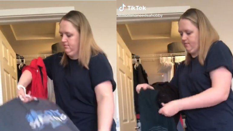 TikTok: el creativo truco para colgar ropa que es sensación