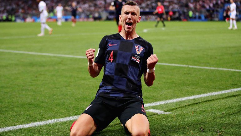 Perisic con el alma. El delantero del Inter grita con todo el empate de Croacia ante Inglaterra.