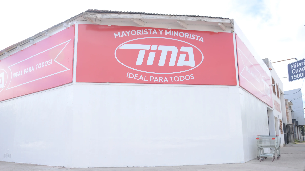 El supermercado Tina tiene sucursales en Neuquén y Centenario
